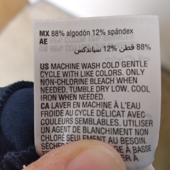 Style & Co Navy Blue Mid Rise Tummy Control Bootcut Ess Yoga Trousers Size XL - Picture 11 of 12